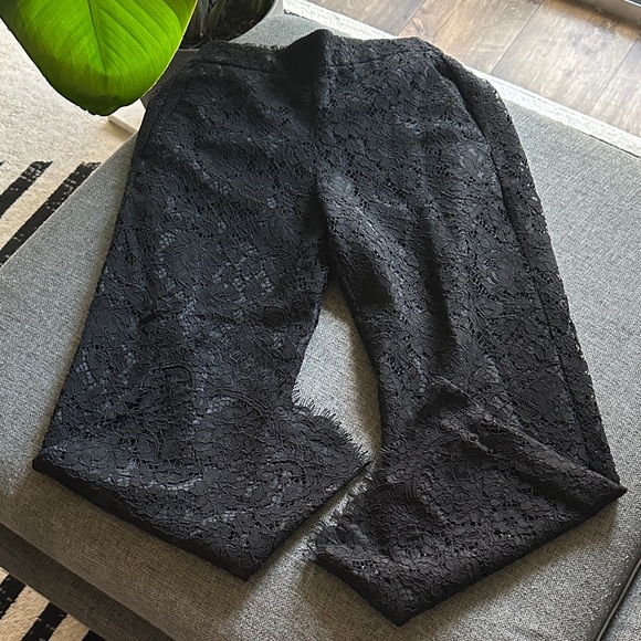 J. Crew Black Lace Cropped Pants - Picture 5 of 13